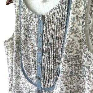 J. Crew sleeveless shift dress with crew neckline in a cotton & silk  blend